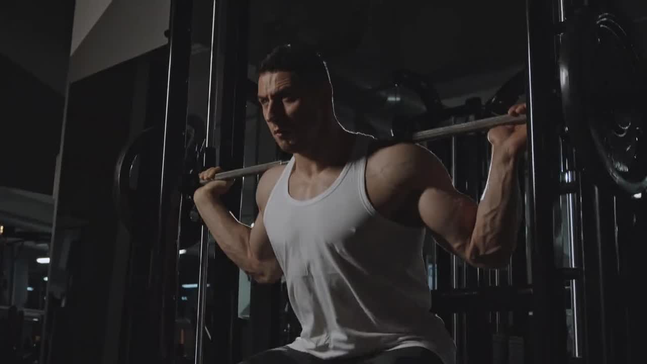 An athlete doing pull-ups